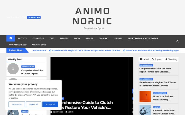 Screenshot von animo-nordic.com