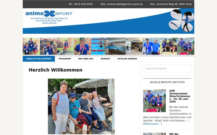 Screenshot of animo-sport.at
