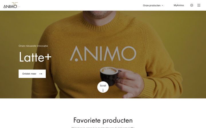 Screenshot of animo.eu