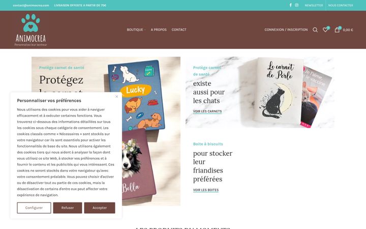 Screenshot von animocrea.com