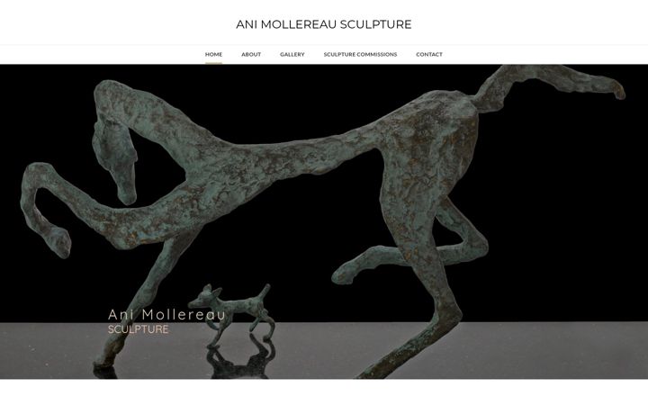 Screenshot of animollereausculpture.com