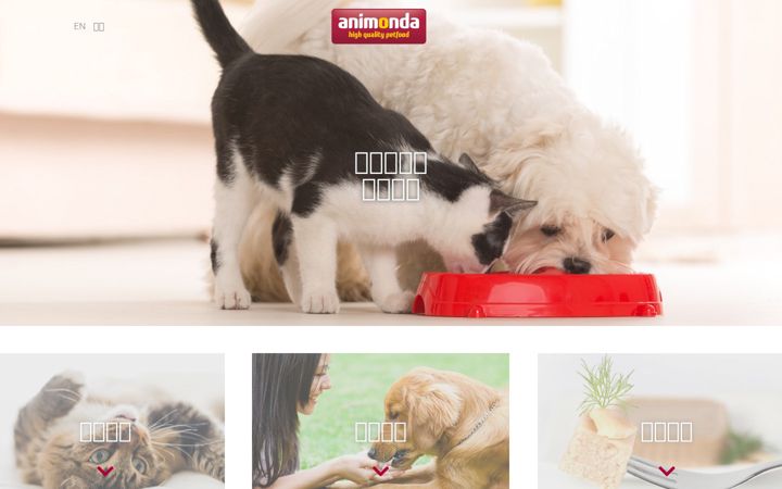 Screenshot of animonda.cn