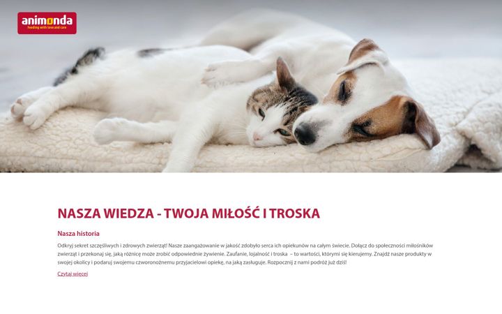 Screenshot of animonda.pl