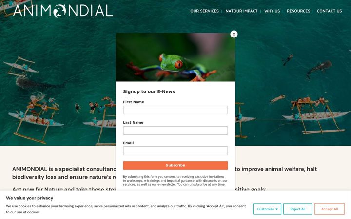 Screenshot von animondial.com