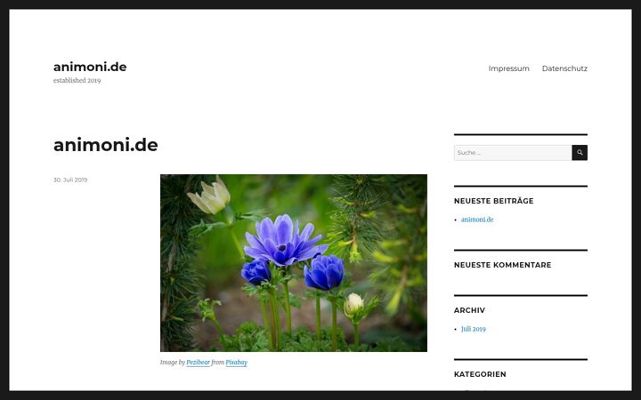 Screenshot of animoni.de