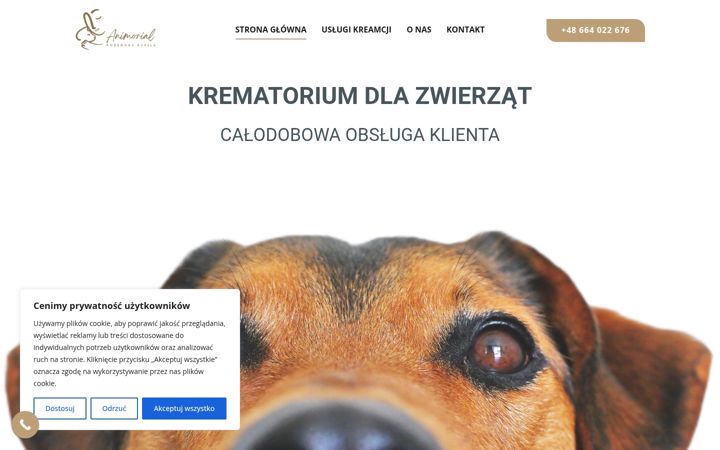 Screenshot of animorial.pl