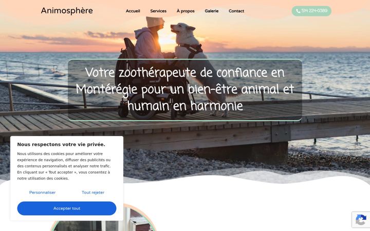 Screenshot of animosphere.ca