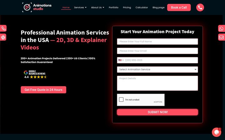 Screenshot von animotionsstudio.com