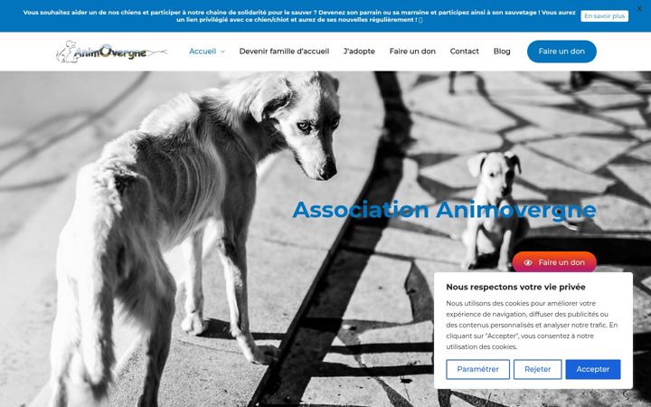 Screenshot van animovergne.fr