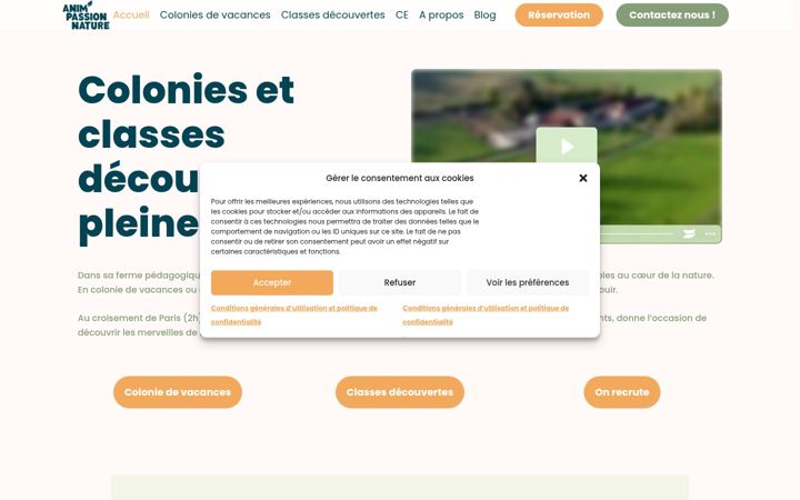 Screenshot of animpassionnature.fr