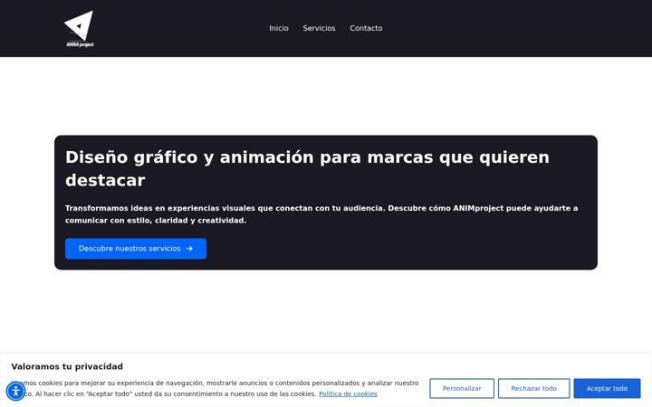 Screenshot of animproject.com