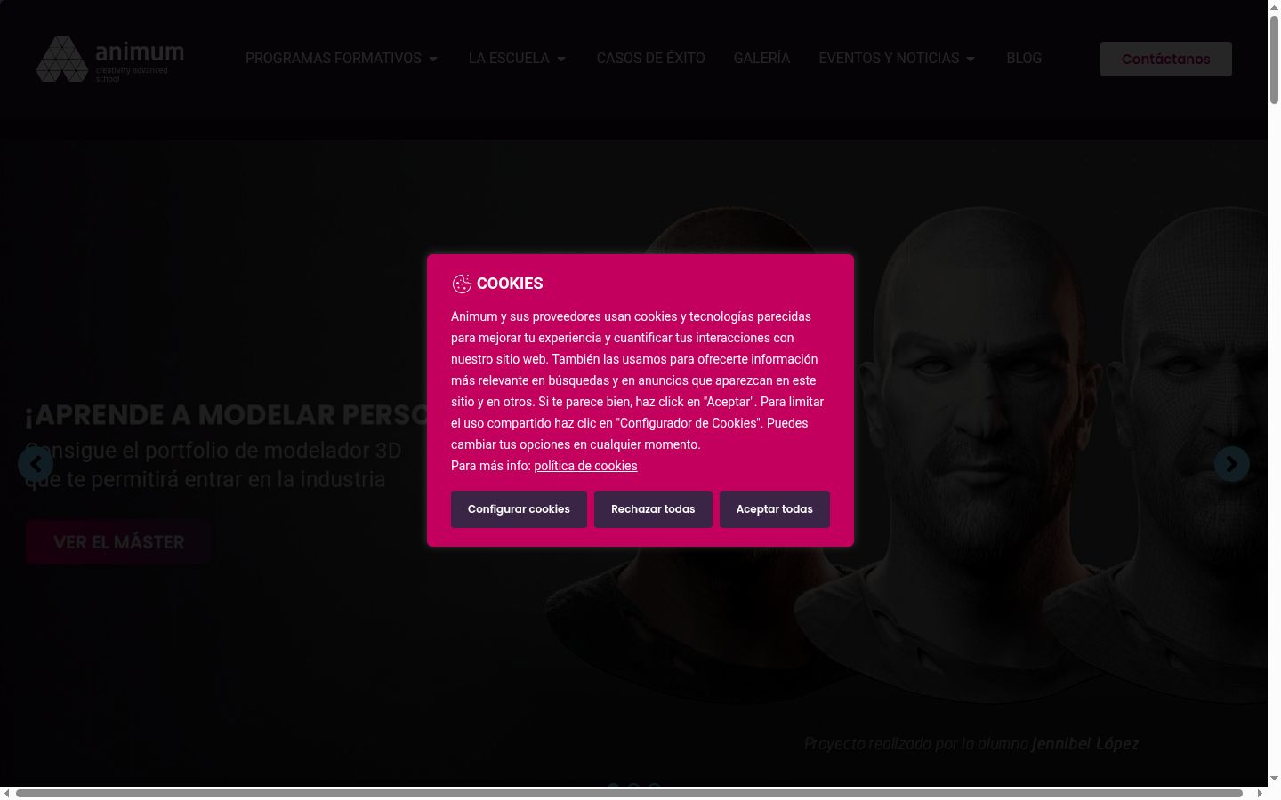 Screenshot des Einwilligungsbanners vor jeglicher Interaktion