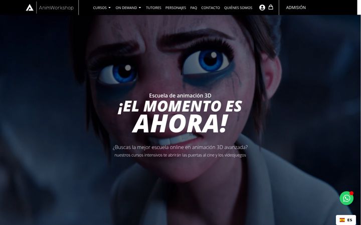 Screenshot von animworkshop.com