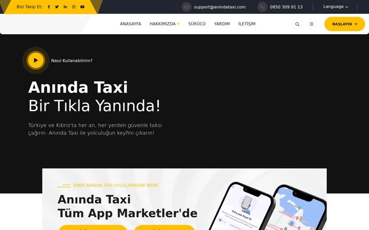 Screenshot von anindataxi.com