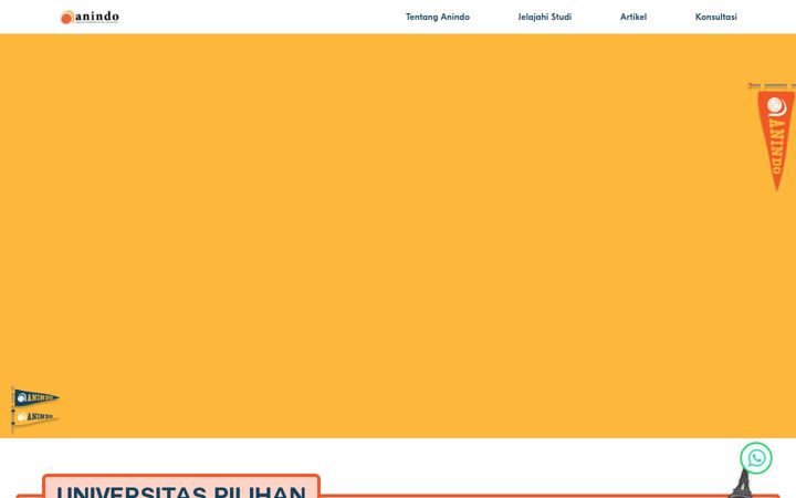 Screenshot of anindo.co.id