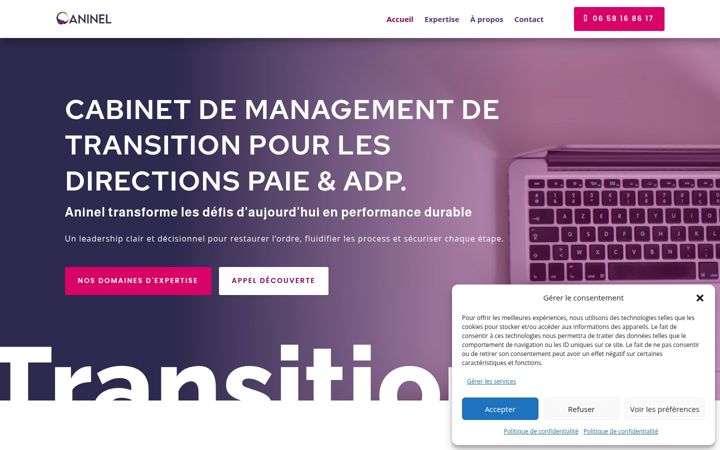 Screenshot van aninel.fr