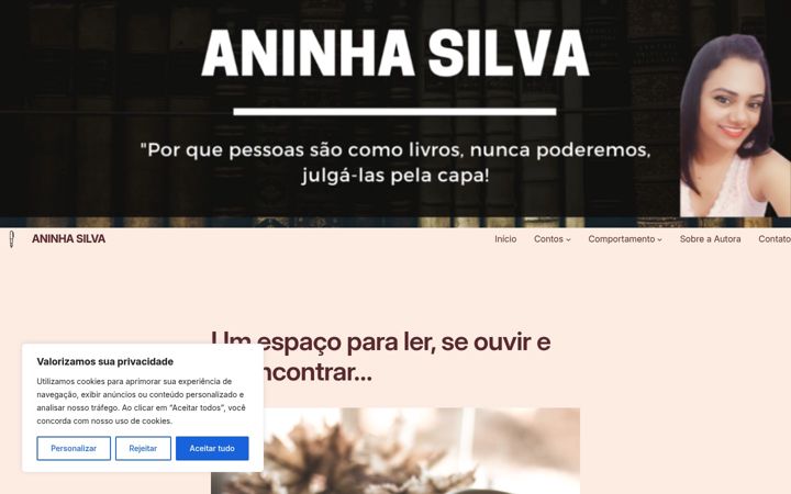 Screenshot of aninhasilva.com.br