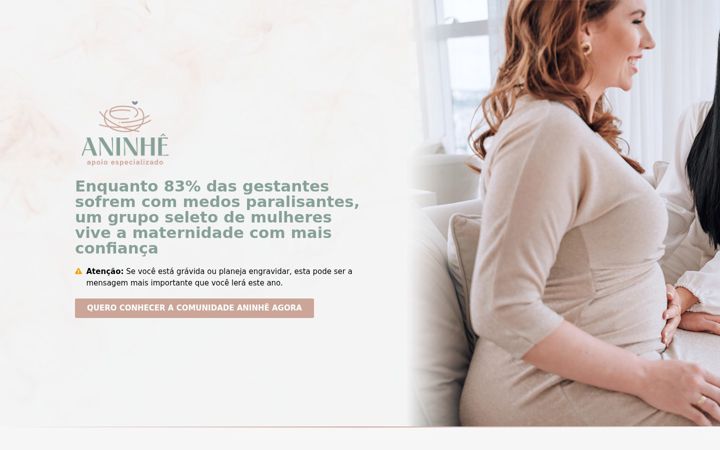 Screenshot of aninhe.com.br