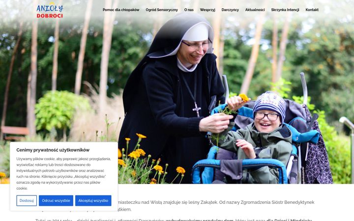 Screenshot of aniolydobroci.pl