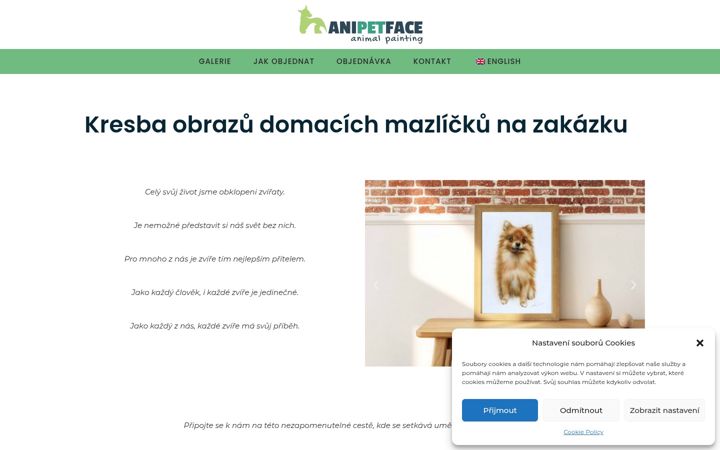 Screenshot von anipetface.com