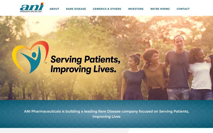 Screenshot of anipharmaceuticals.com
