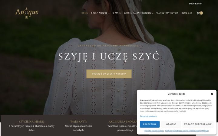 Skærmbillede af anique.pl
