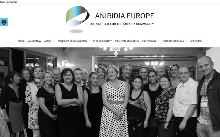 Screenshot of aniridia.eu