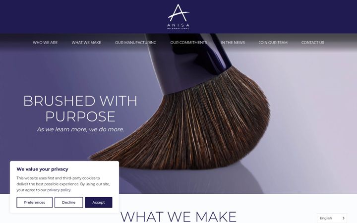 Screenshot of anisa.com