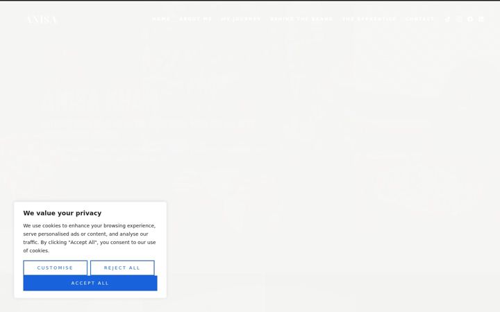 Screenshot of anisakhan.com