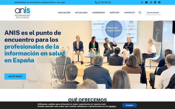Screenshot of anisalud.com