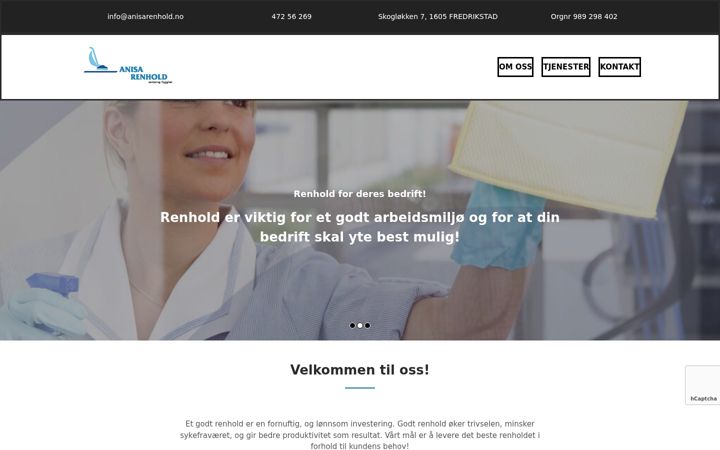 Screenshot of anisarenhold.no