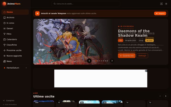 Screenshot του anisaturn.net
