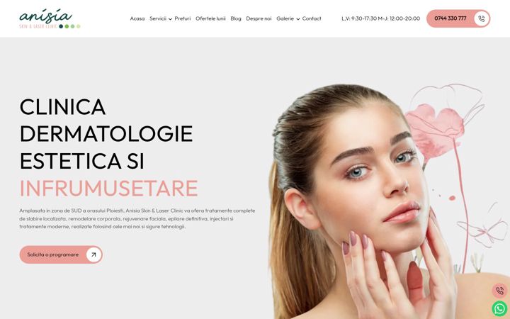 Screenshot of anisiaclinic.ro