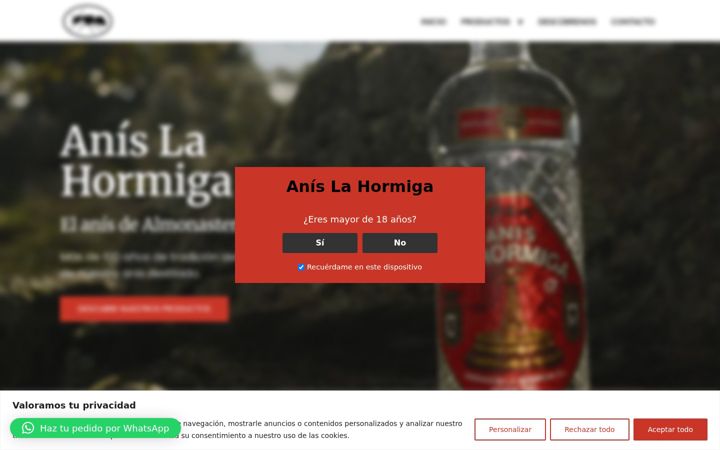 Screenshot of anislahormiga.es