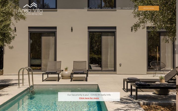 Screenshot of anisovillakefalonia.com