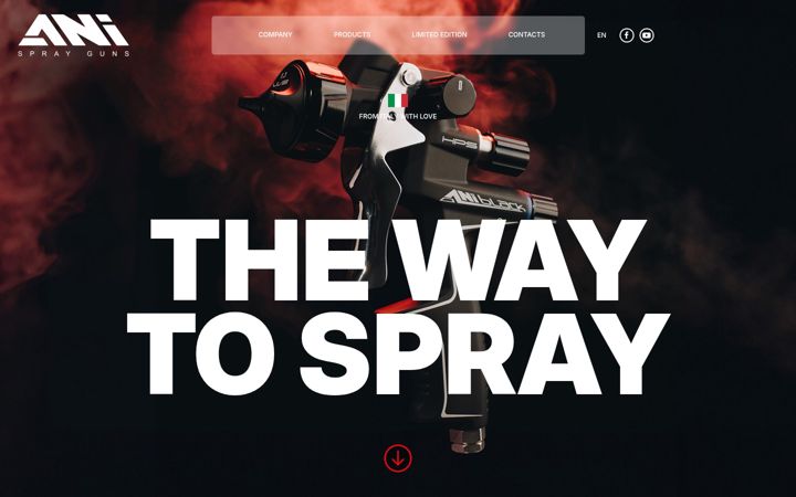 Képernyőkép: anisprayguns.it