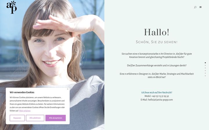 Screenshot of anita-popp.de
