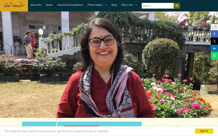 Screenshot of anitaagnihotri.com