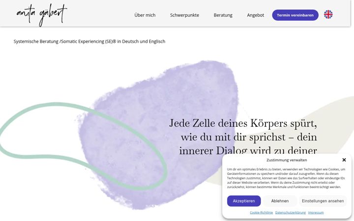 Screenshot of anitagaebert.com