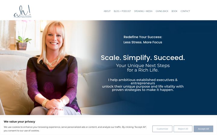 Screenshot of anitaheidema.com