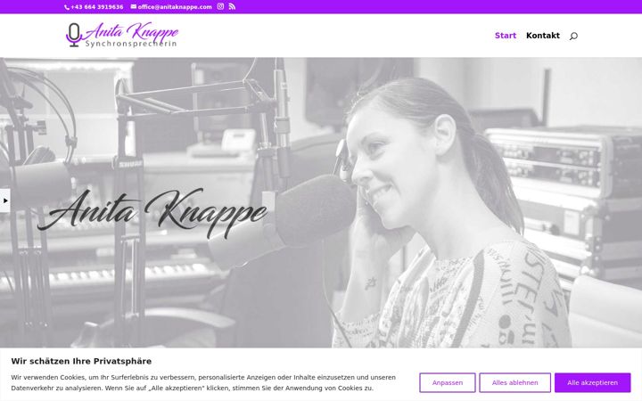 Screenshot of anitaknappe.com