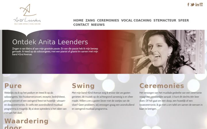 Screenshot of anitaleenders.nl