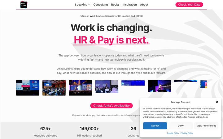 Screenshot of anitalettink.com