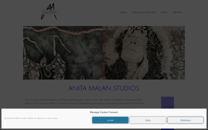 Ekrano kopija anitamalan.co.za