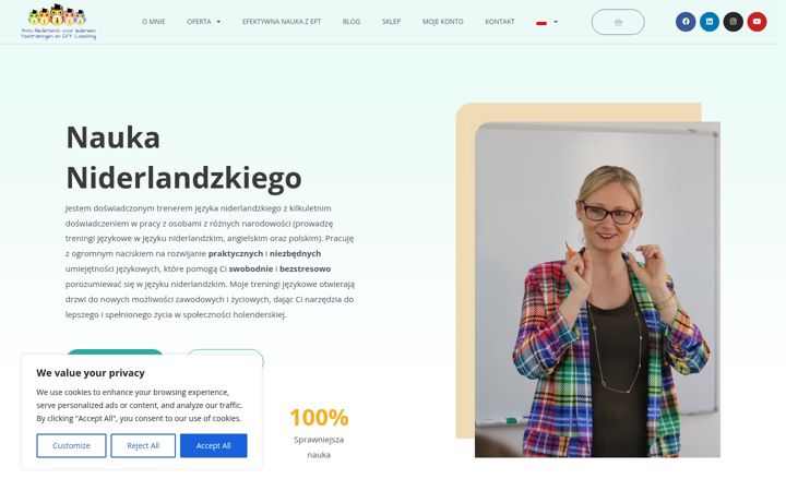 Captură de ecran a anitanederlands.nl