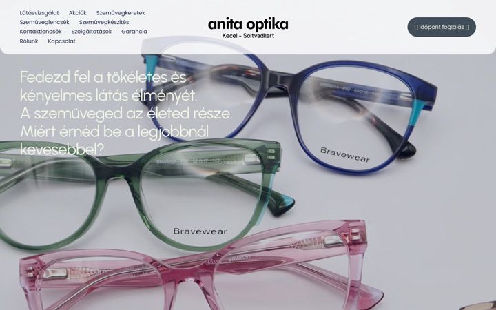 Screenshot of anitaoptika.hu