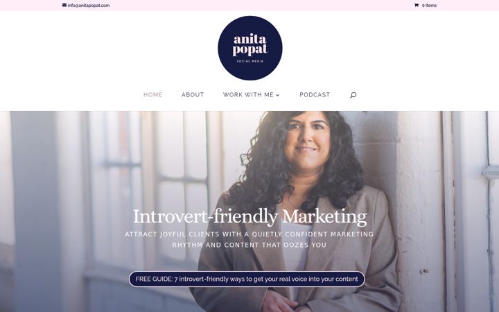 Captură de ecran a anitapopat.com