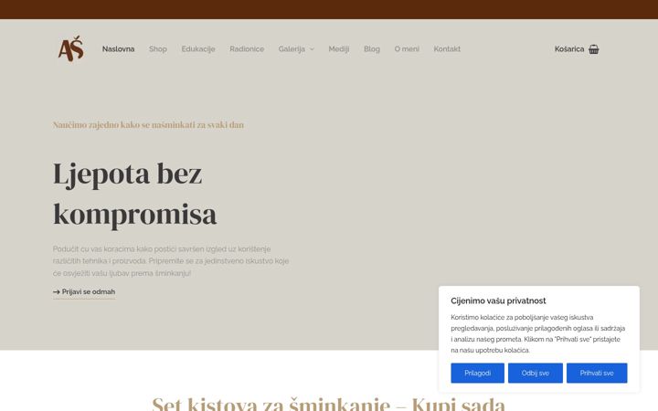 Captură de ecran a anitasavuk.com