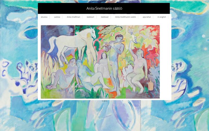 Screenshot of anitasnellmanfoundation.com
