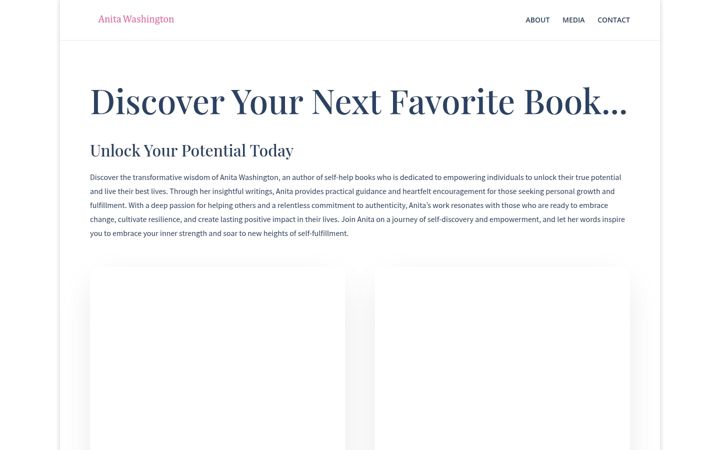 Screenshot of anitawashington.com